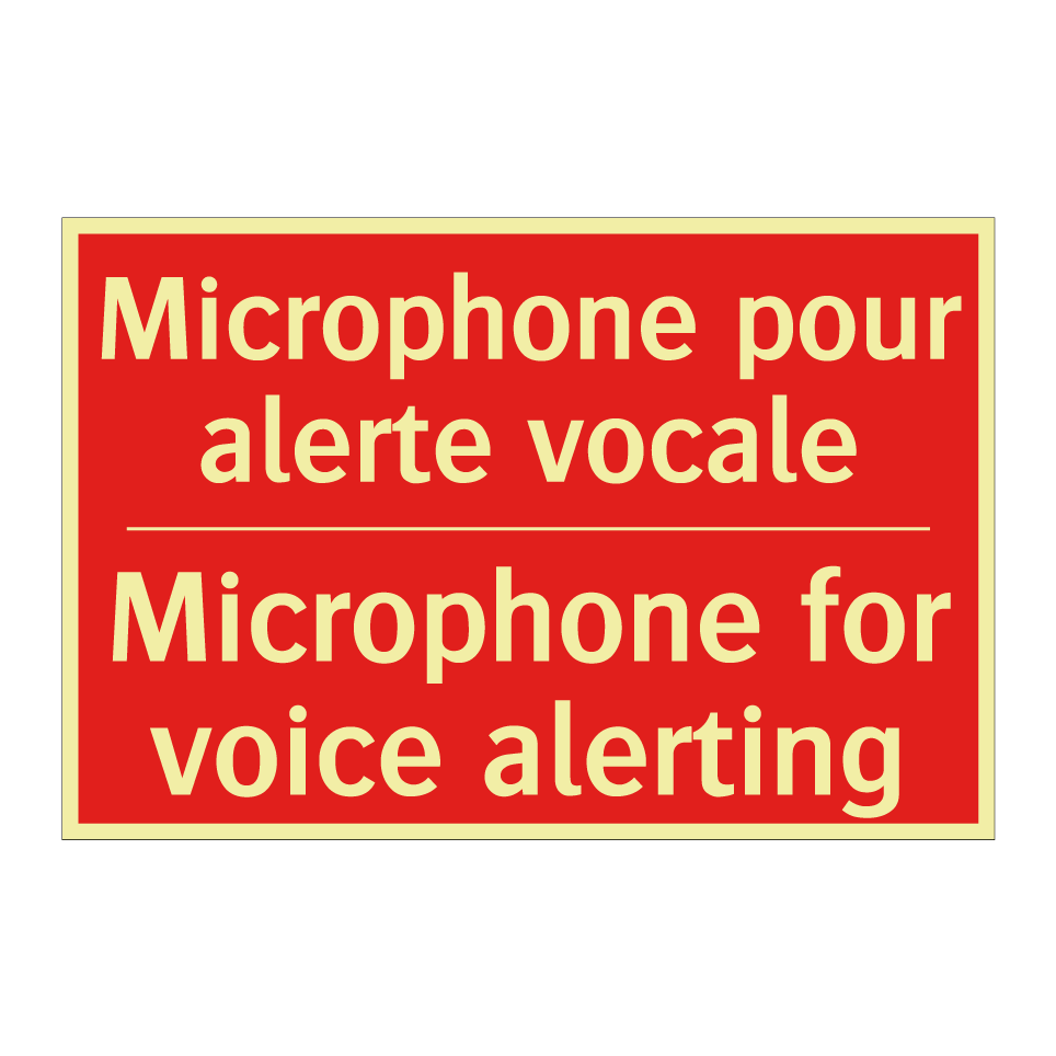 Microphone pour alerte vocale - Microphone for voice alerting