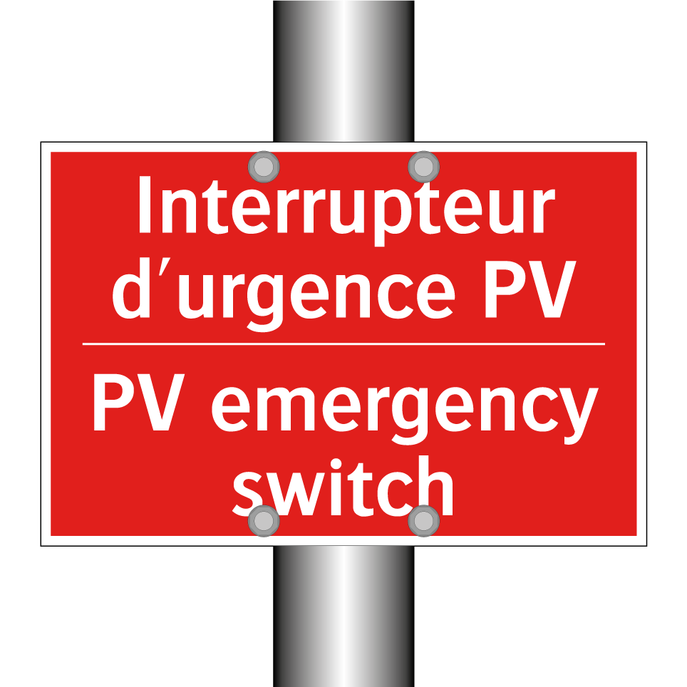 Interrupteur d'urgence PV - PV emergency switch