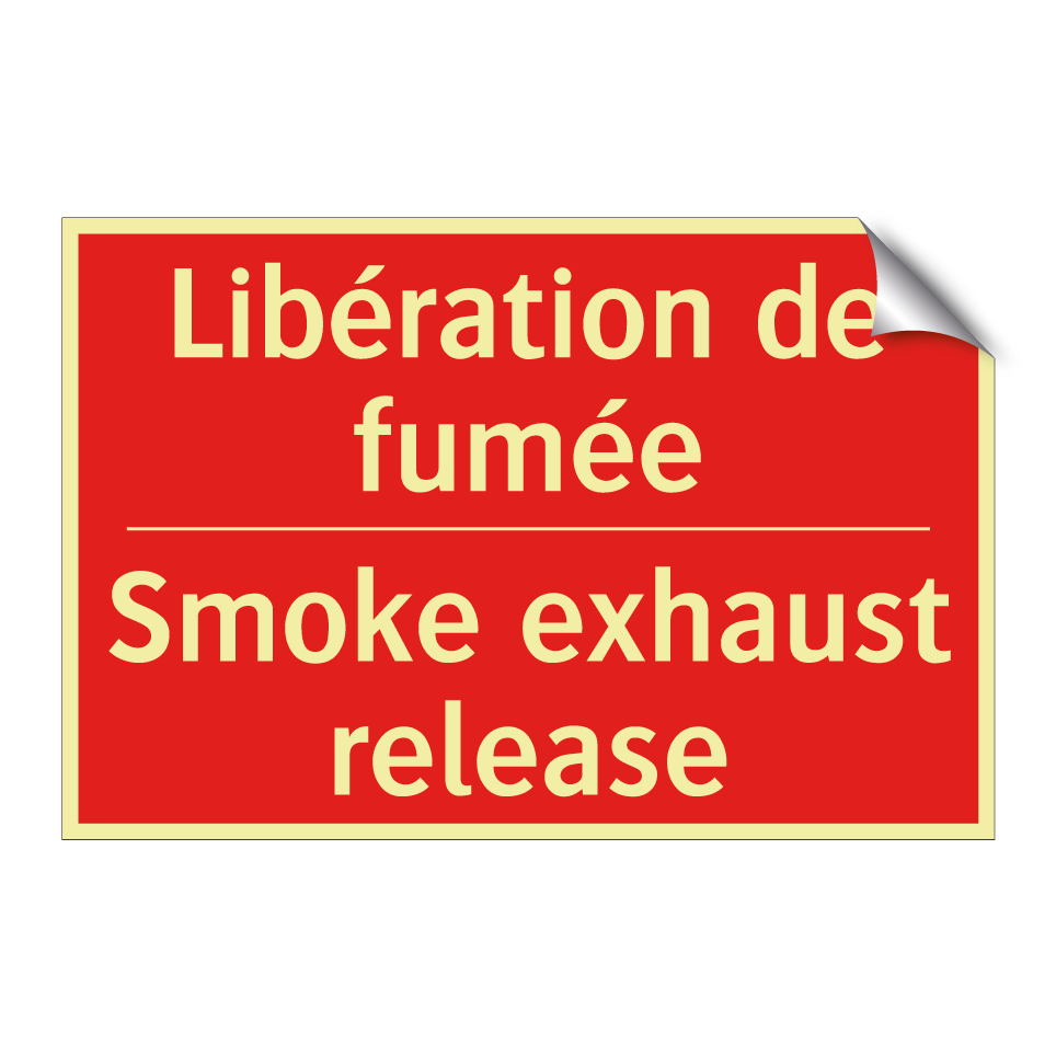 Libération de fumée - Smoke exhaust release