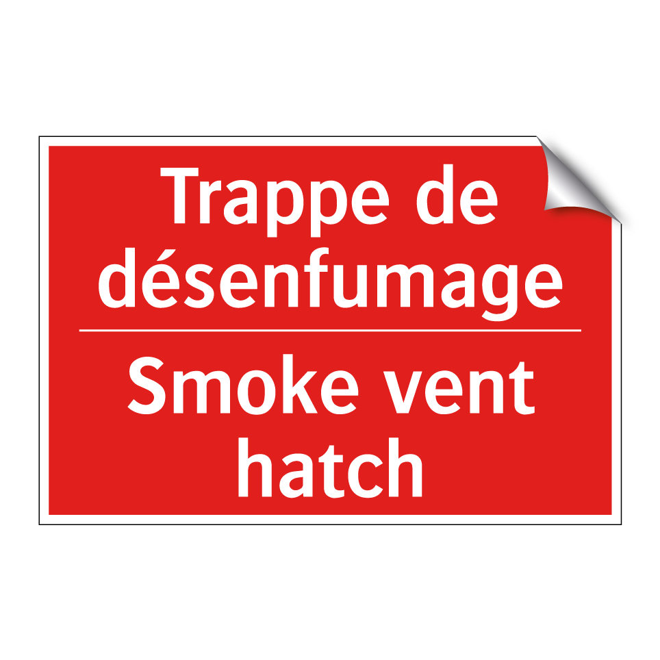 Trappe de désenfumage - Smoke vent hatch
