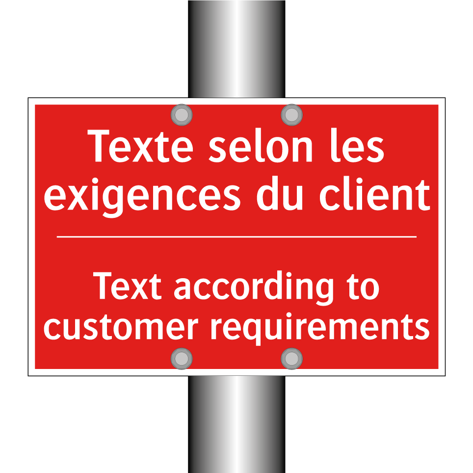 Texte selon les exigences du client /.../ - Text according to customer requirements /.../