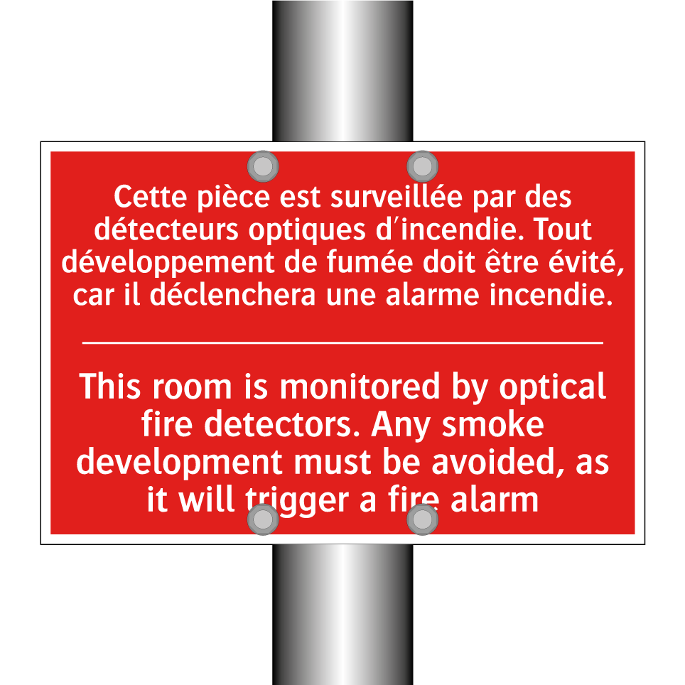 Cette pièce est surveillée par /.../ - This room is monitored by optical /.../