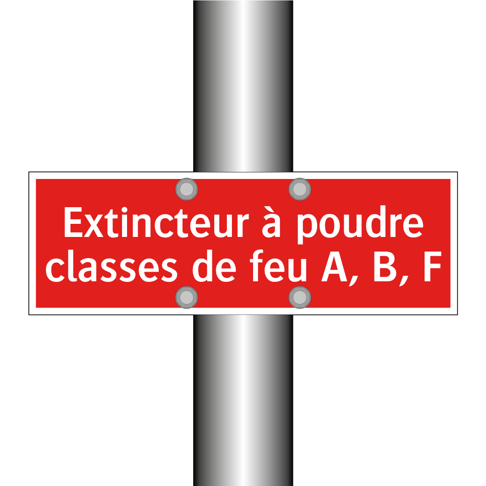 Extincteur à poudre classes de feu A, B, F