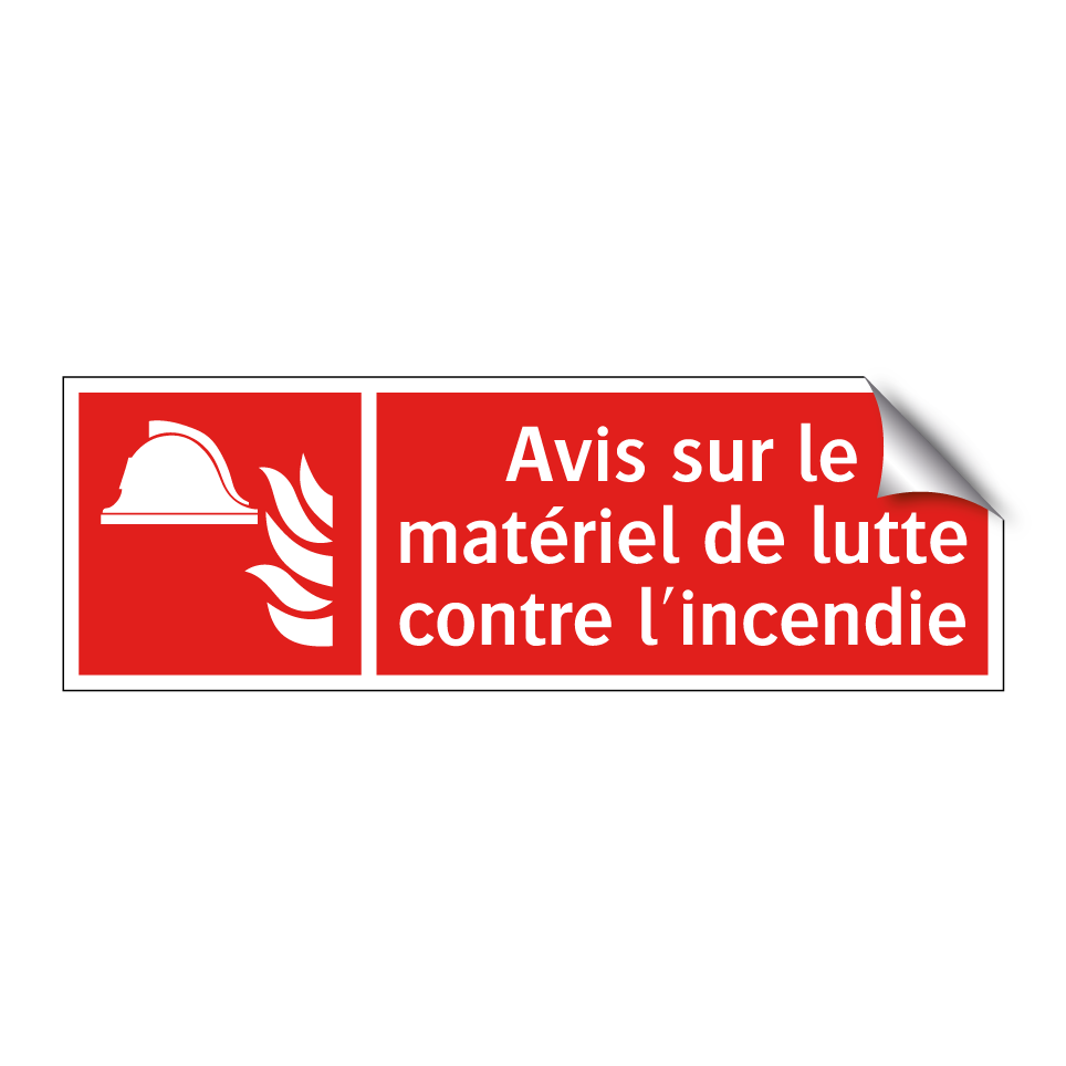 Avis sur le matériel de lutte contre l'incendie