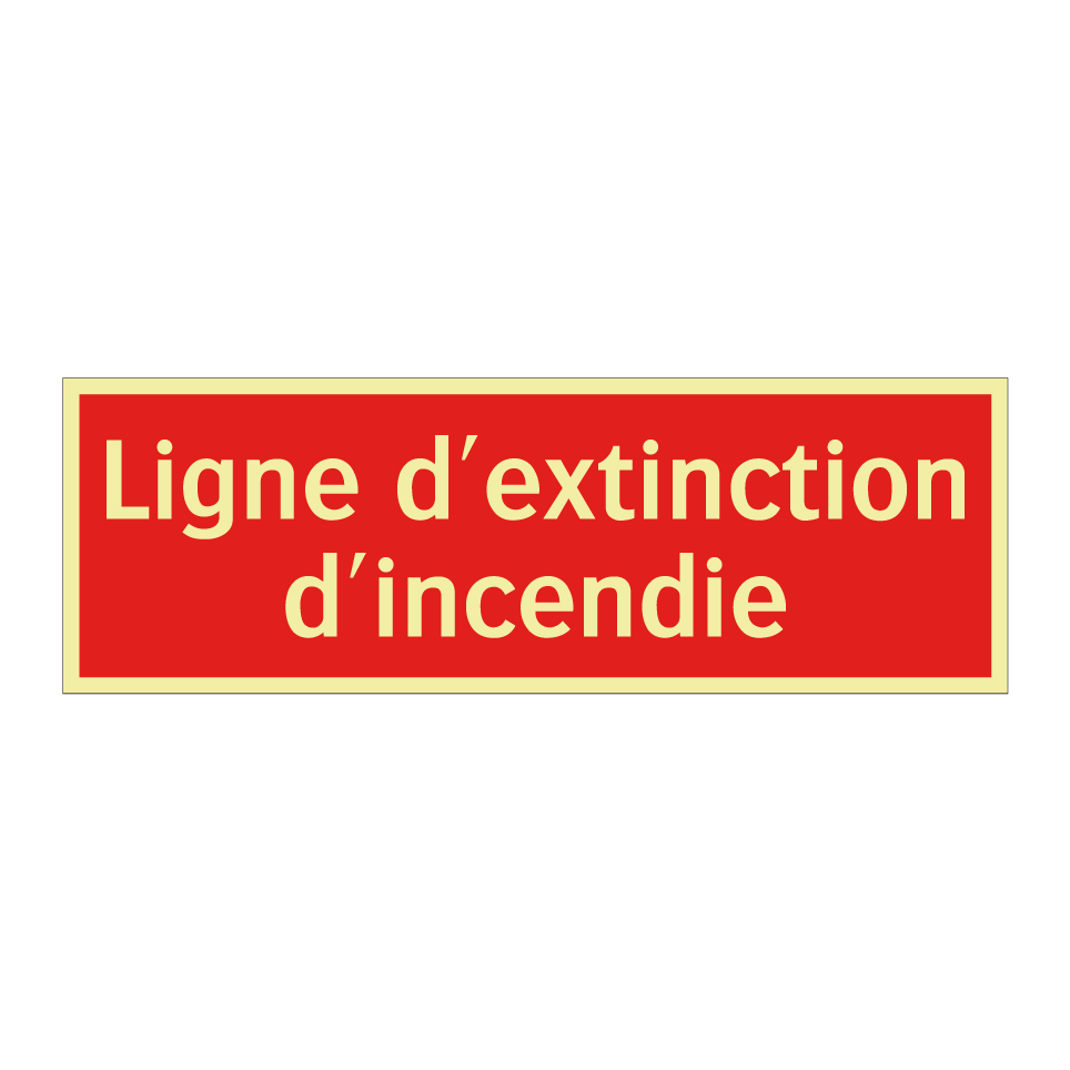 Ligne d'extinction d'incendie