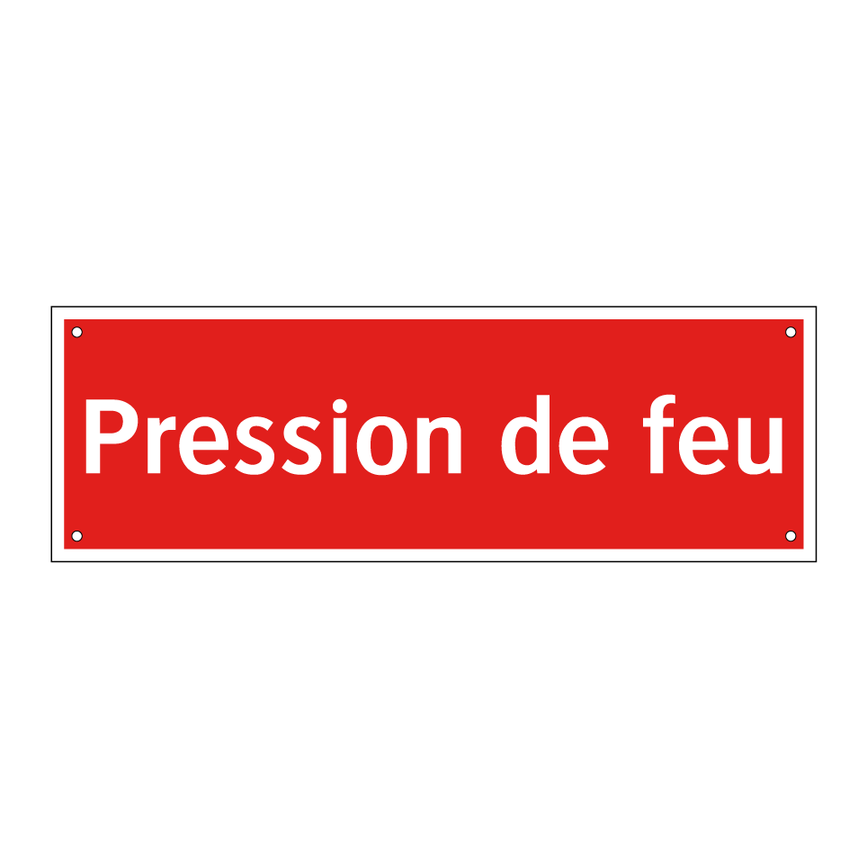 Pression de feu