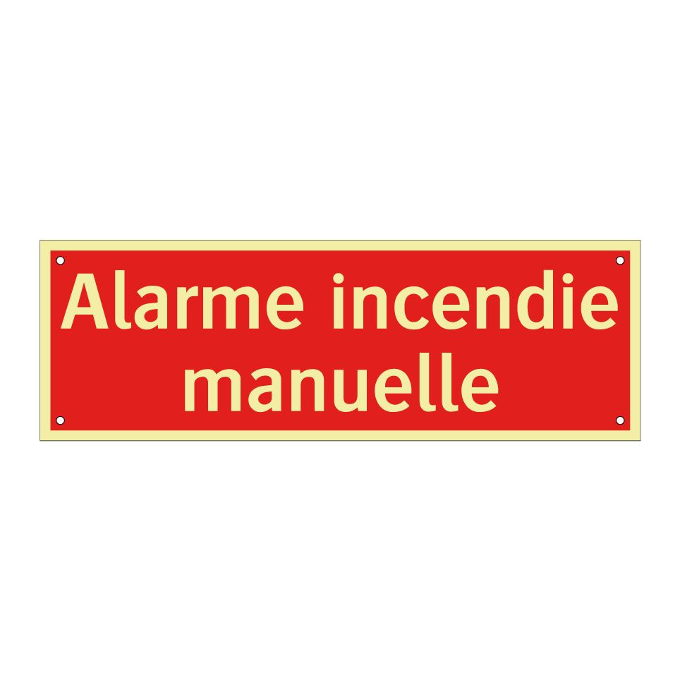 Alarme incendie manuelle