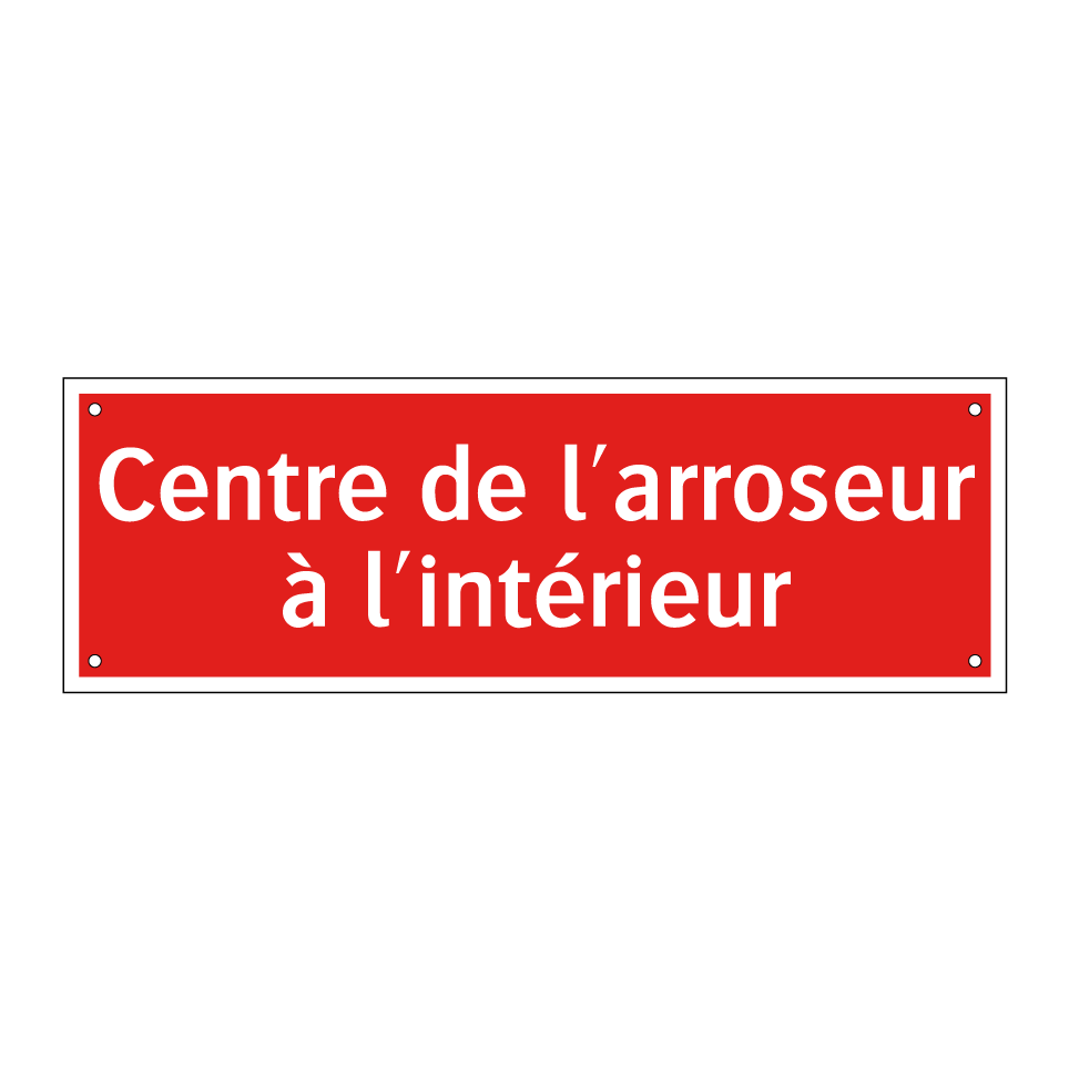 Centre de l'arroseur à l'intérieur