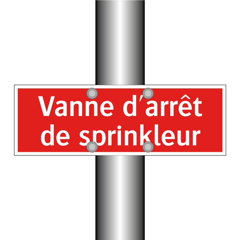 Vanne d'arrêt de sprinkleur