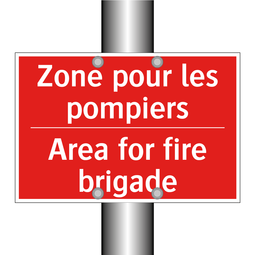Zone pour les pompiers - Area for fire brigade