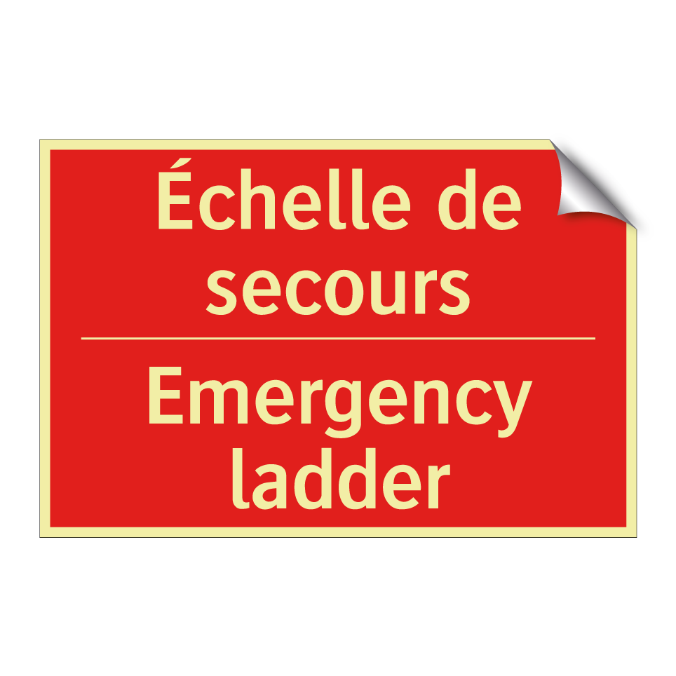 Échelle de secours - Emergency ladder