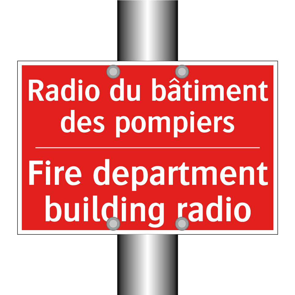 Radio du bâtiment des pompiers - Fire department building radio