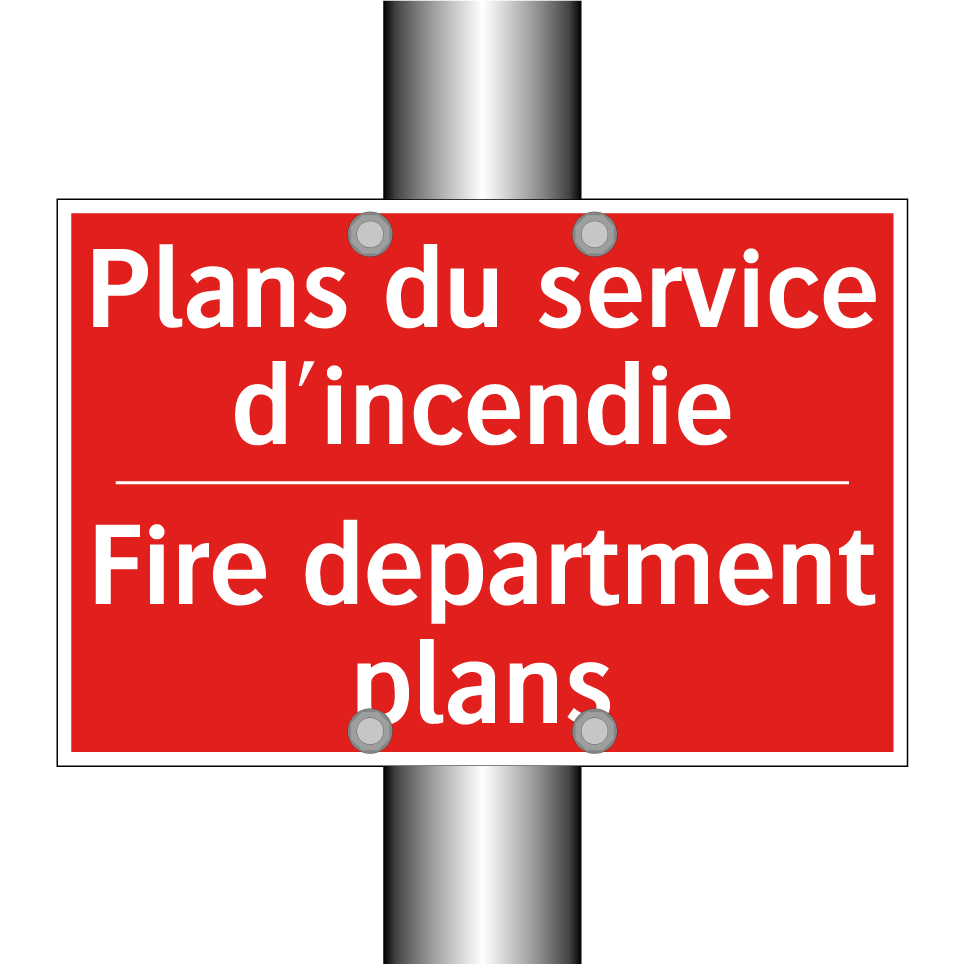 Plans du service d'incendie - Fire department plans