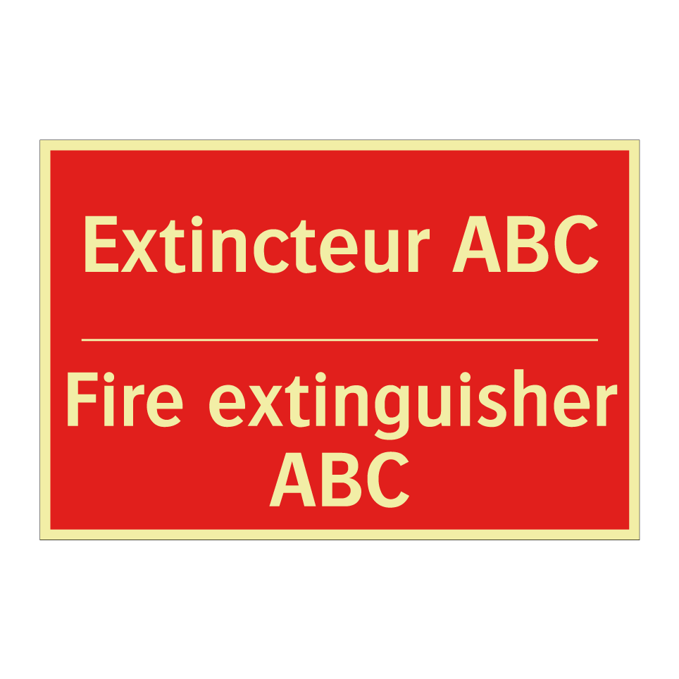 Extincteur ABC - Fire extinguisher ABC