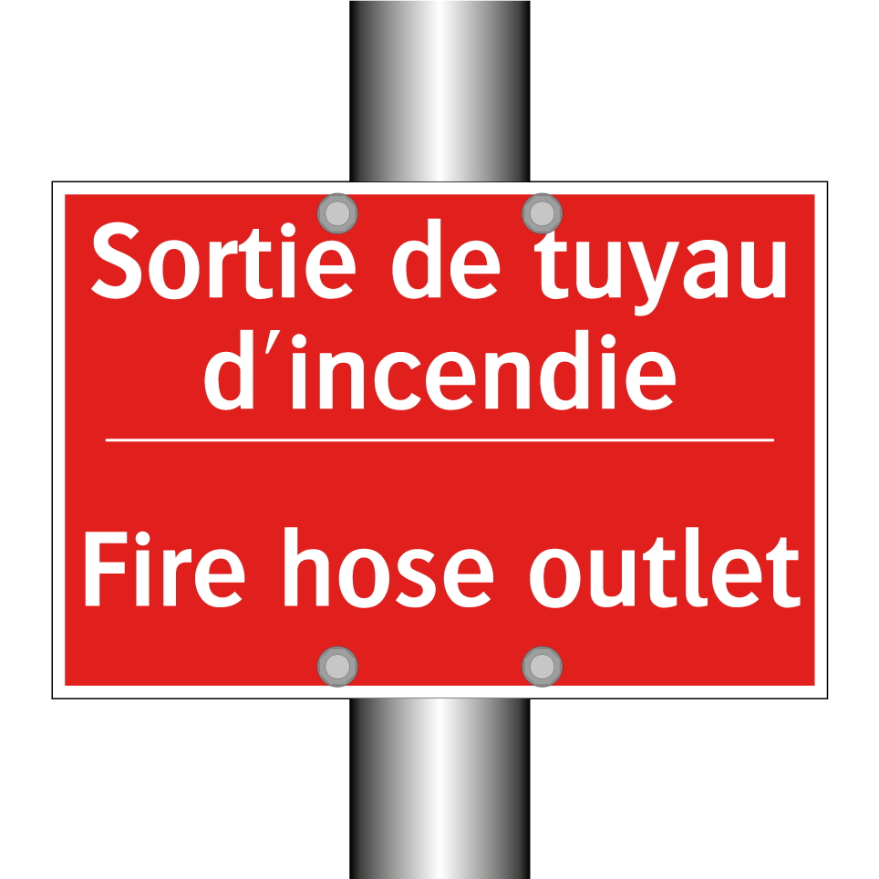 Sortie de tuyau d'incendie - Fire hose outlet