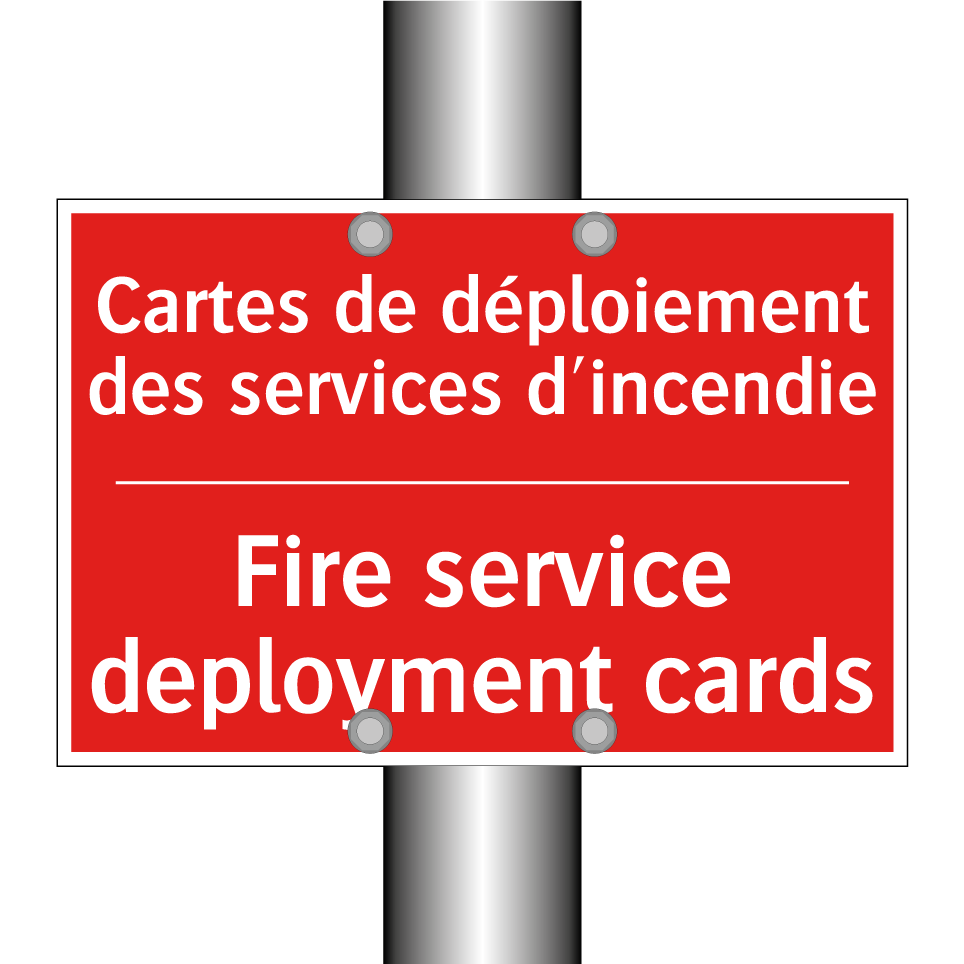 Cartes de déploiement des services /.../ - Fire service deployment cards