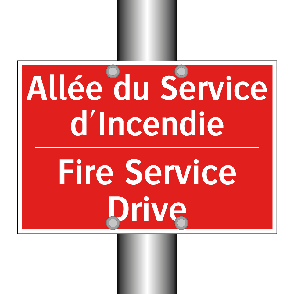 Allée du Service d'Incendie - Fire Service Drive