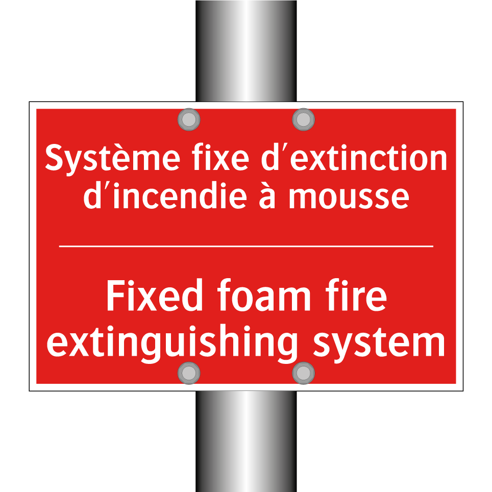 Système fixe d'extinction d'incendie /.../ - Fixed foam fire extinguishing /.../