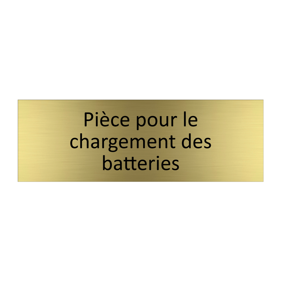 Pièce pour le chargement des batteries