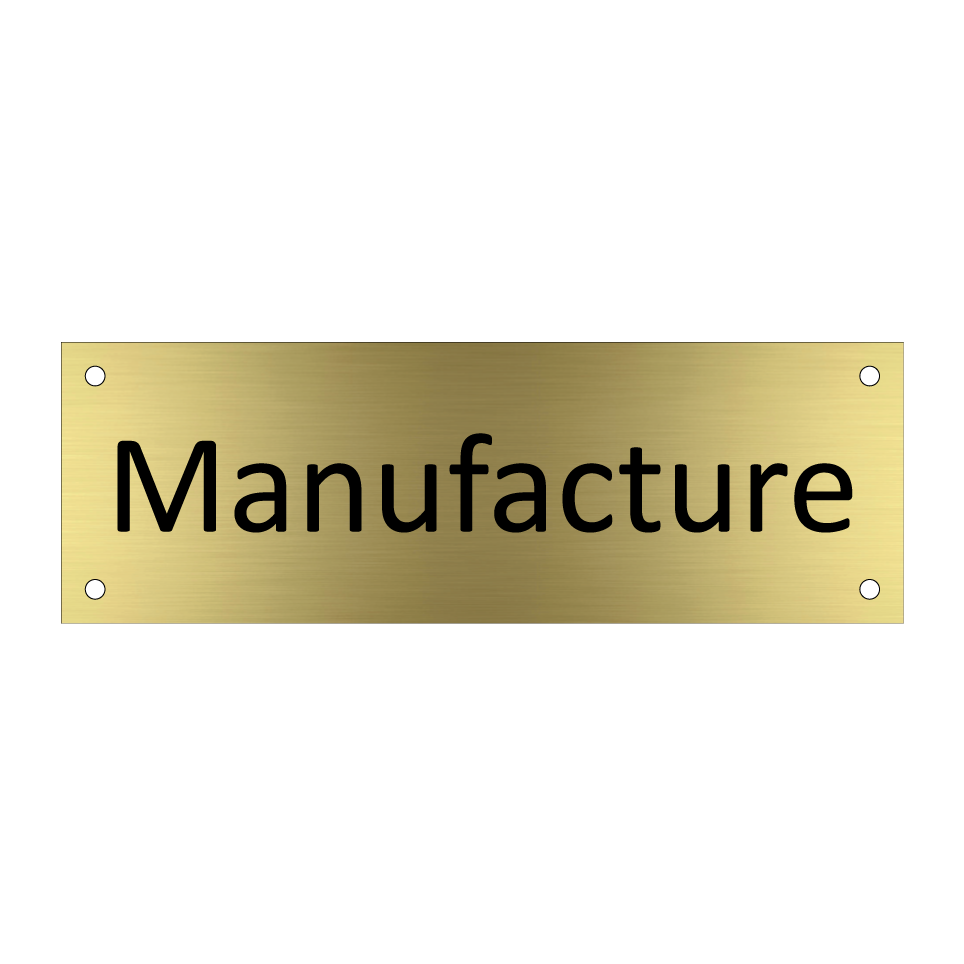 Manufacture & Manufacture & Manufacture