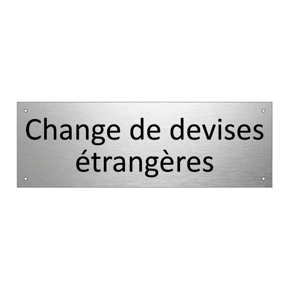 Change de devises étrangères