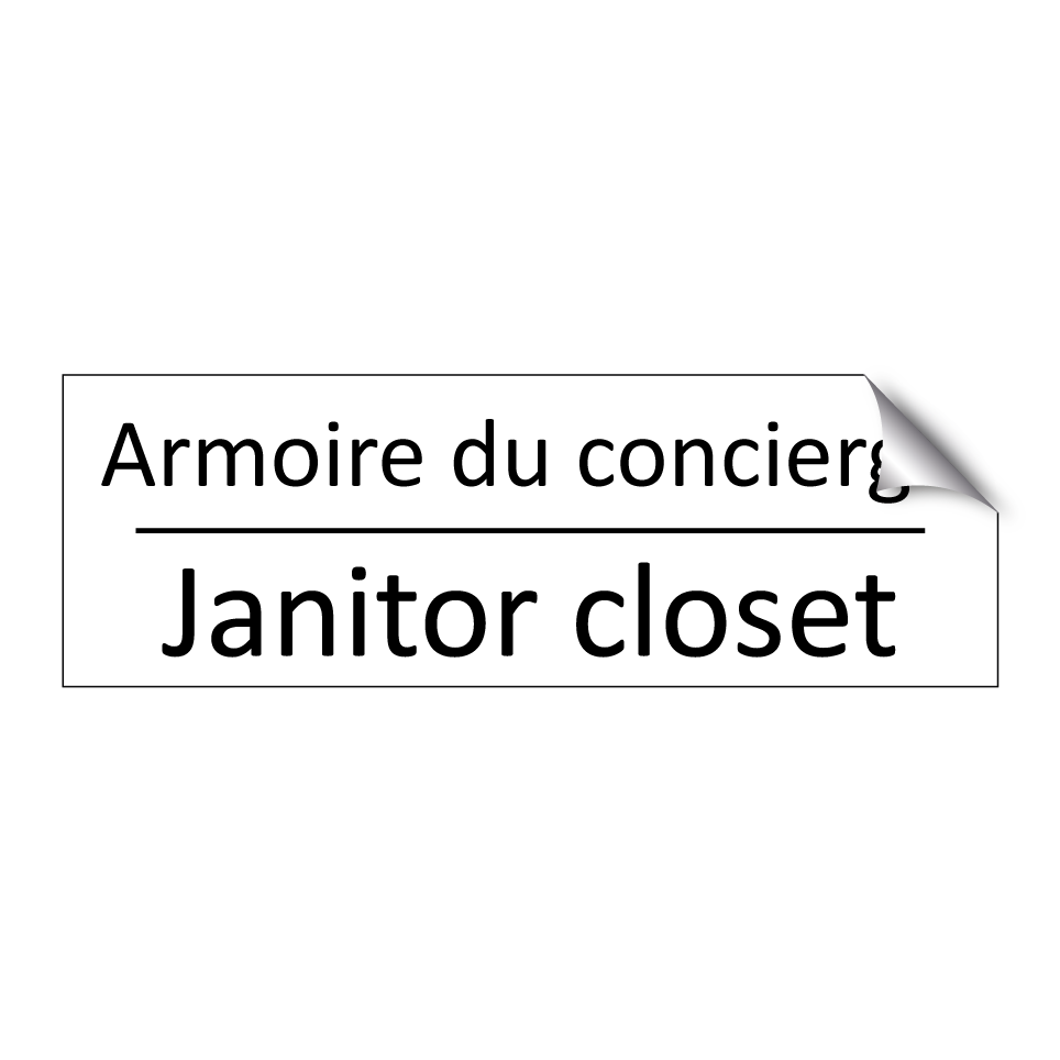 Armoire du concierge - Janitor closet