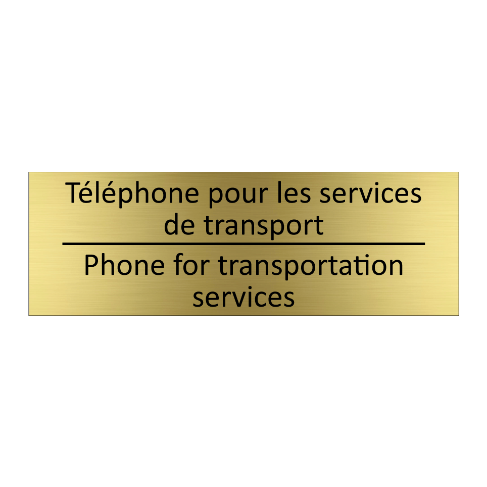 Téléphone pour les services de /.../ - Phone for transportation services /.../