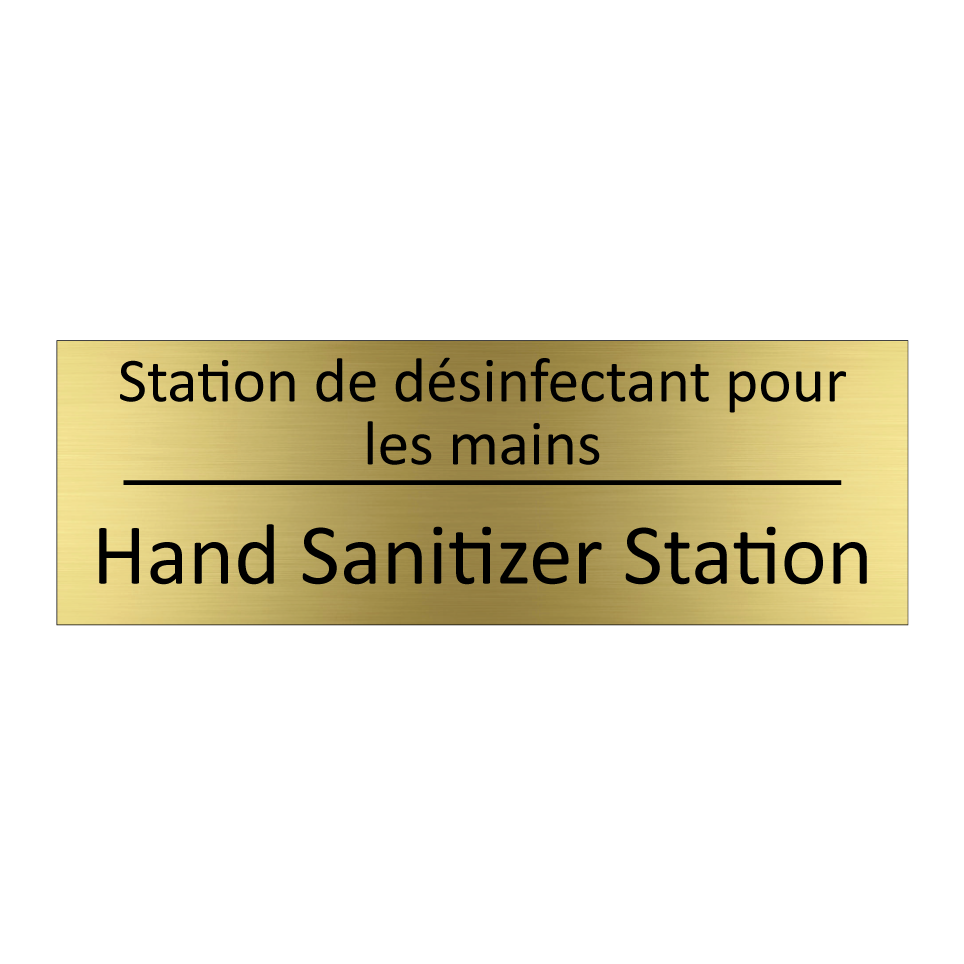 Station de désinfectant pour les /.../ - Hand Sanitizer Station