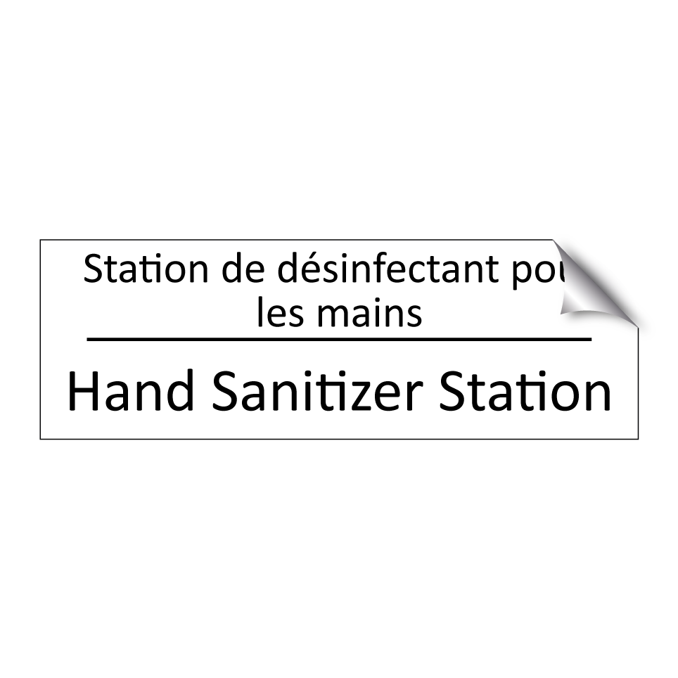 Station de désinfectant pour les /.../ - Hand Sanitizer Station