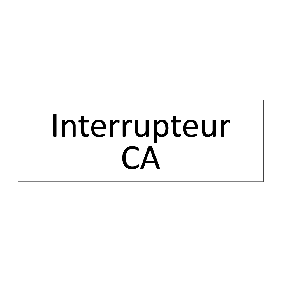 Interrupteur CA