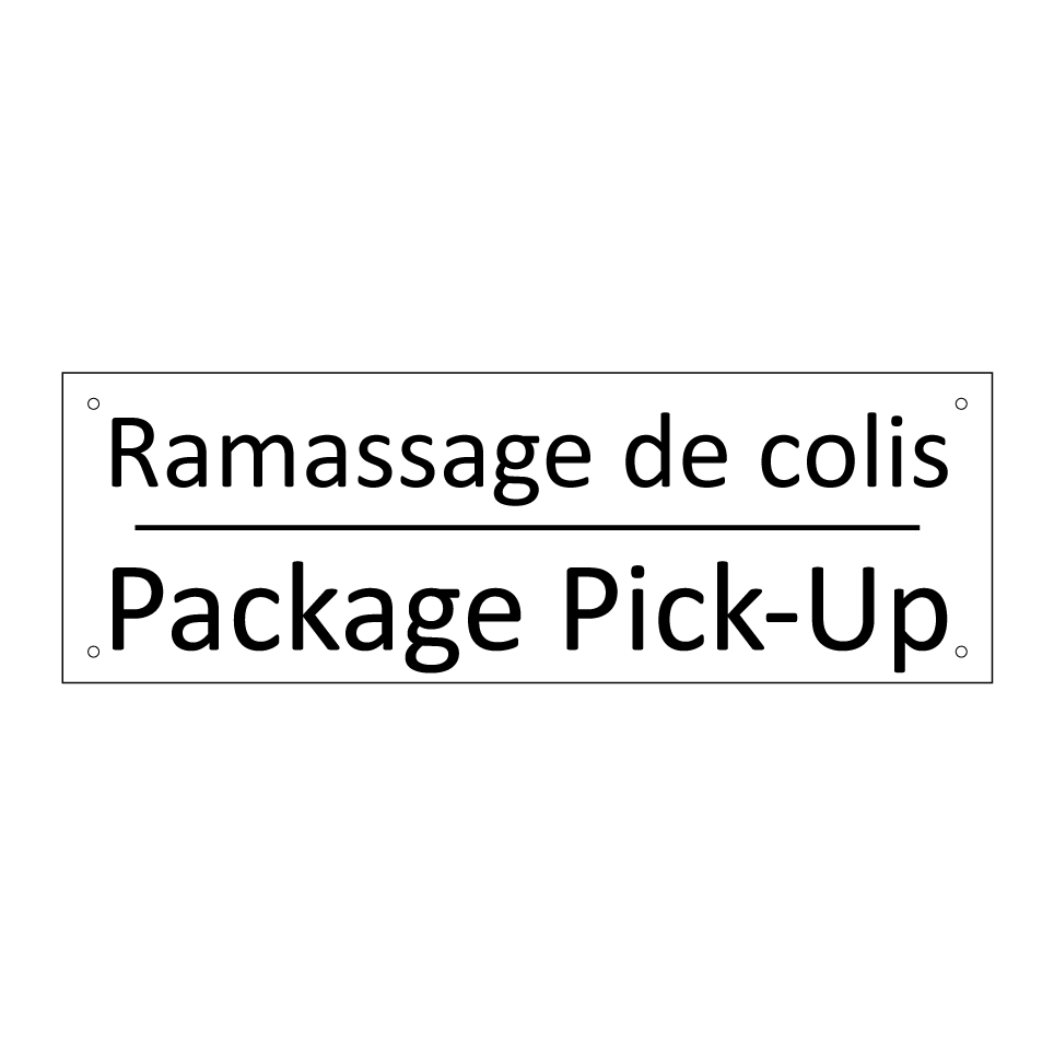 Ramassage de colis - Package Pick-Up
