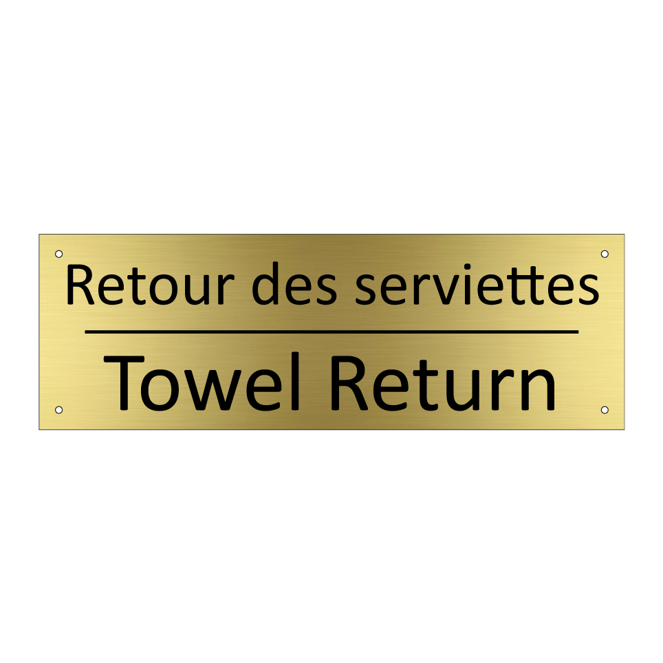 Retour des serviettes - Towel Return