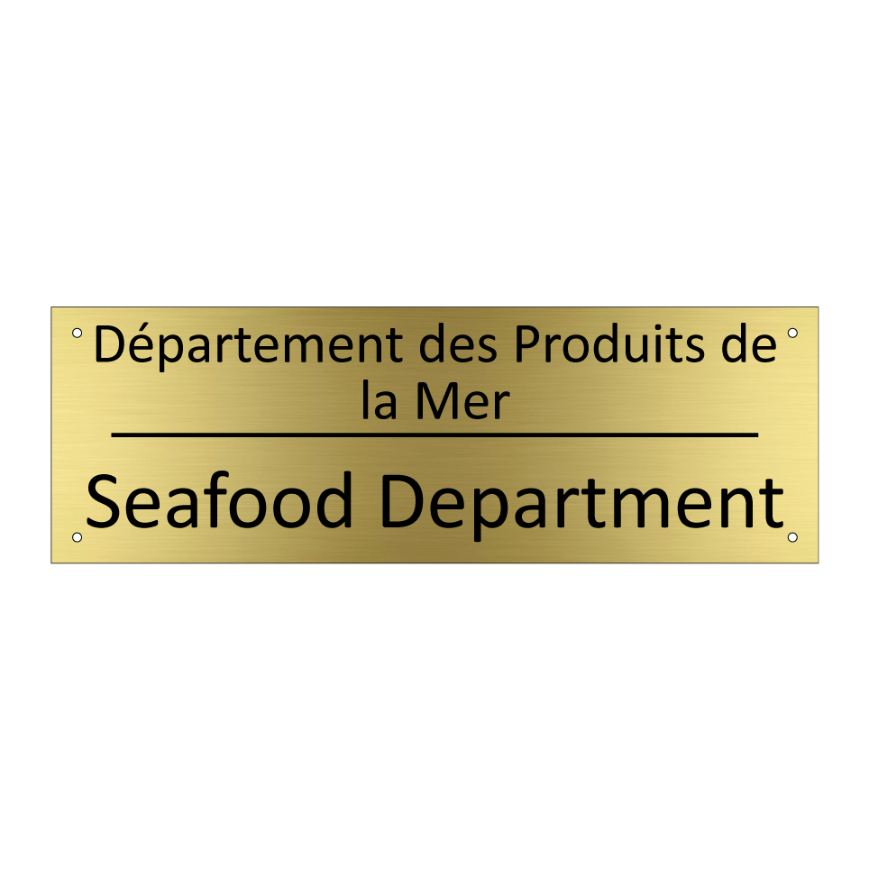 Département des Produits de la /.../ - Seafood Department