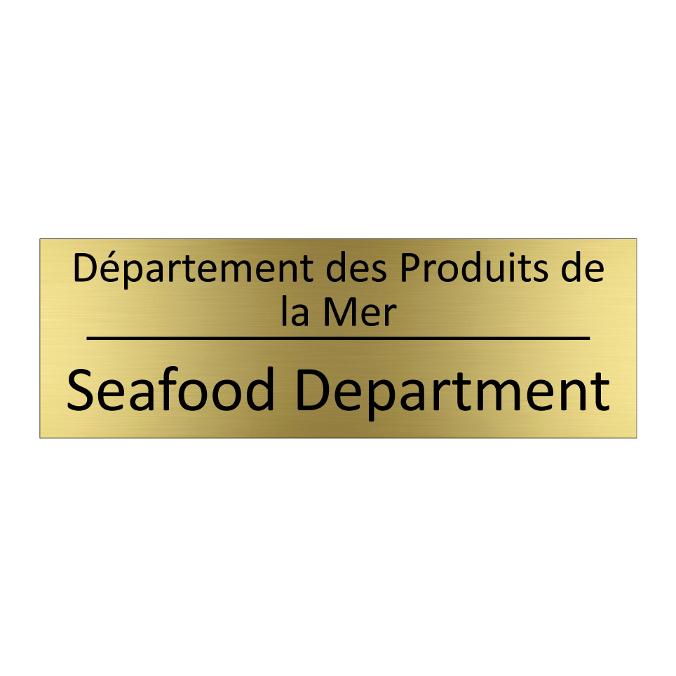 Département des Produits de la /.../ - Seafood Department