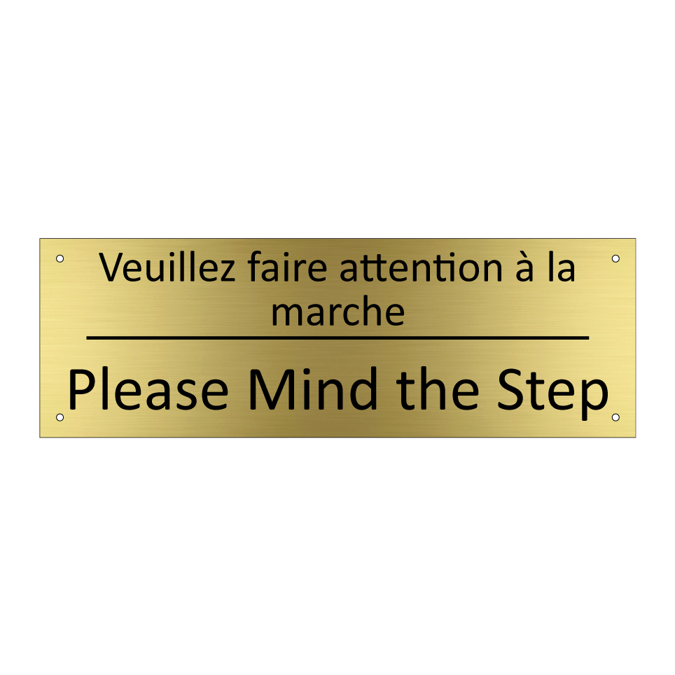 Veuillez faire attention à la /.../ - Please Mind the Step