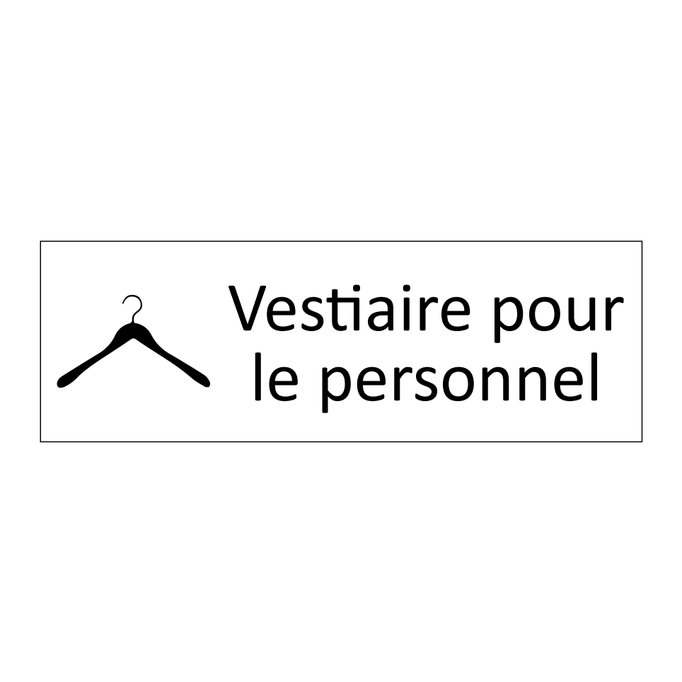 Vestiaire pour le personnel