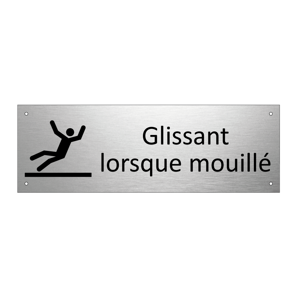 Glissant lorsque mouillé