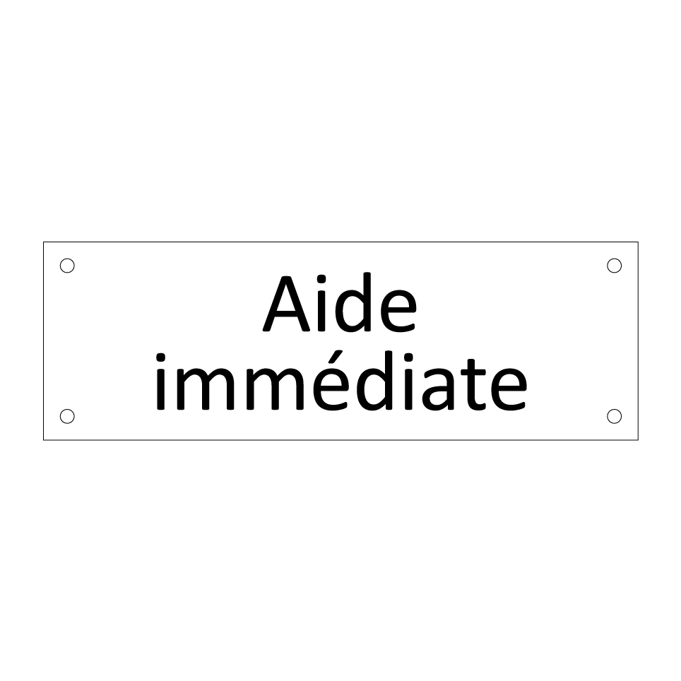 Aide immédiate