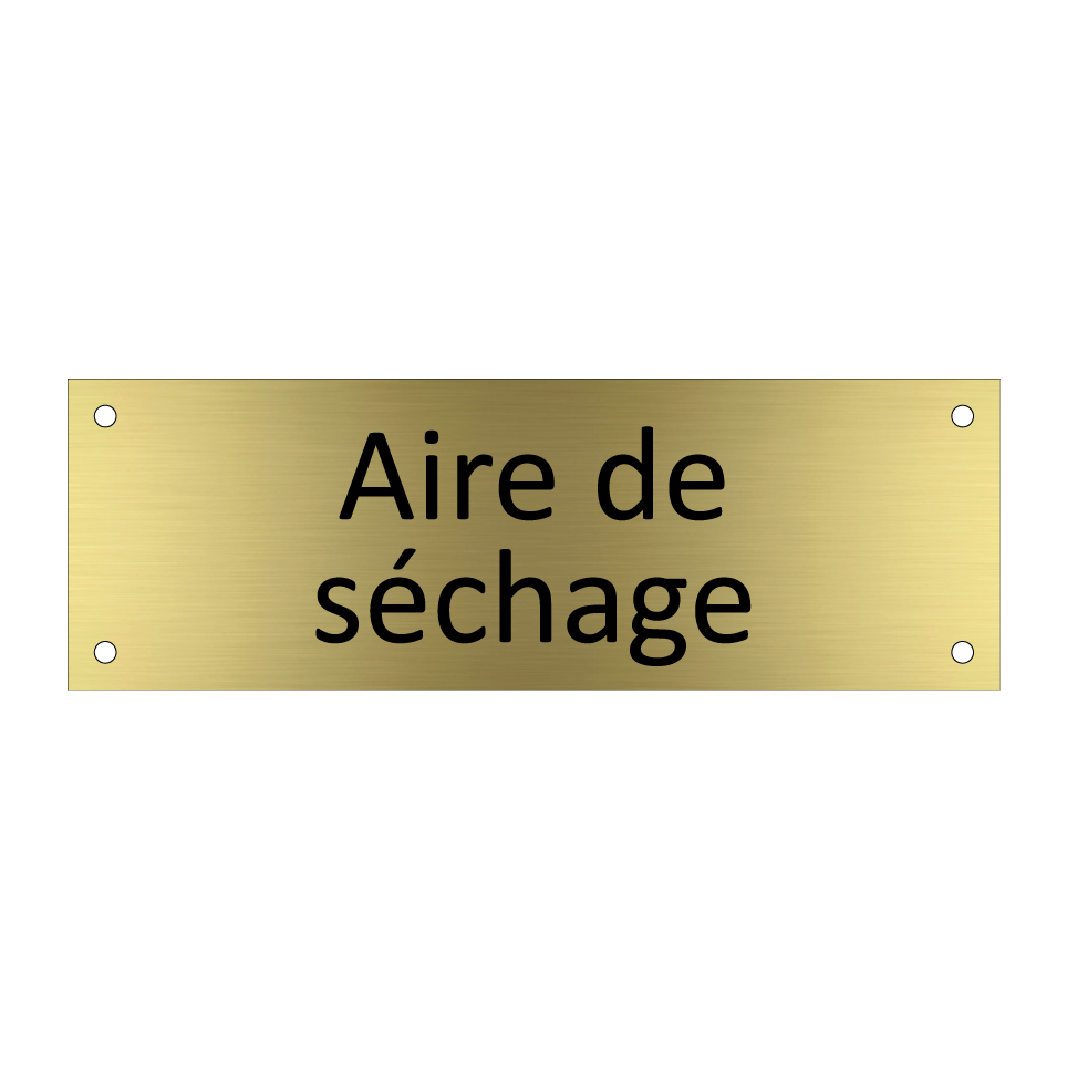 Aire de séchage