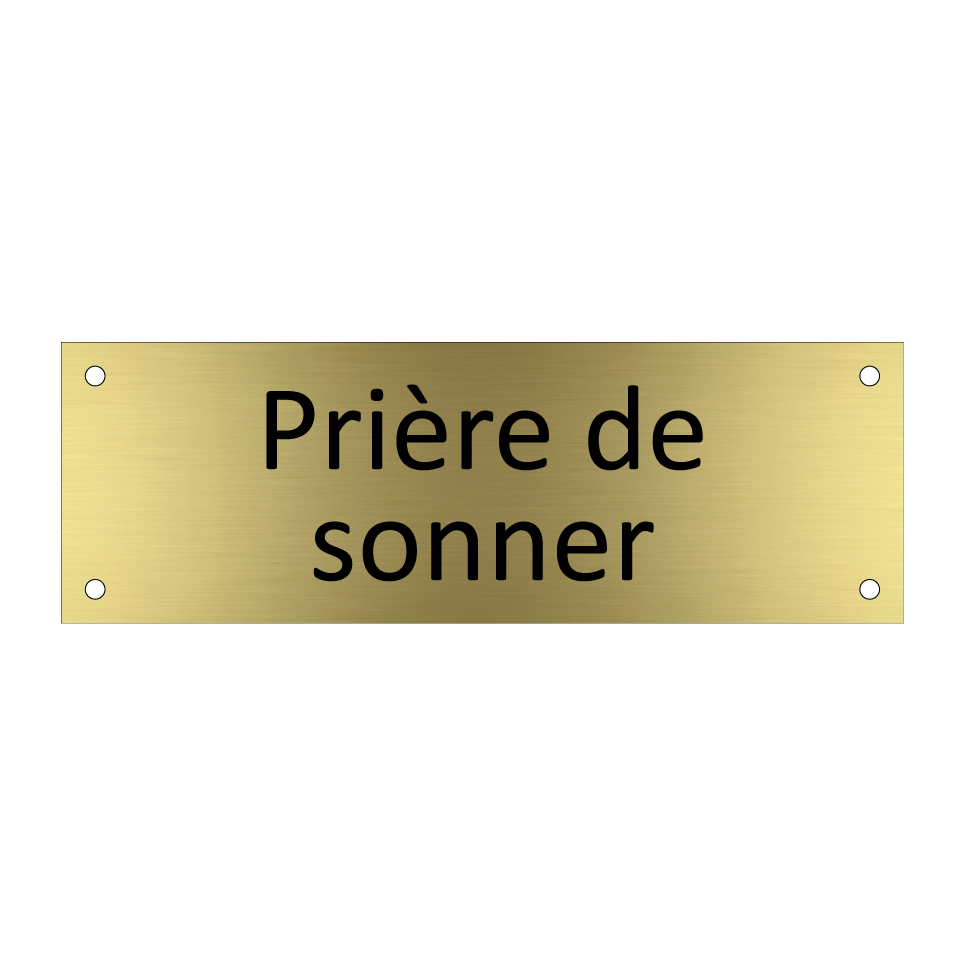 Prière de sonner
