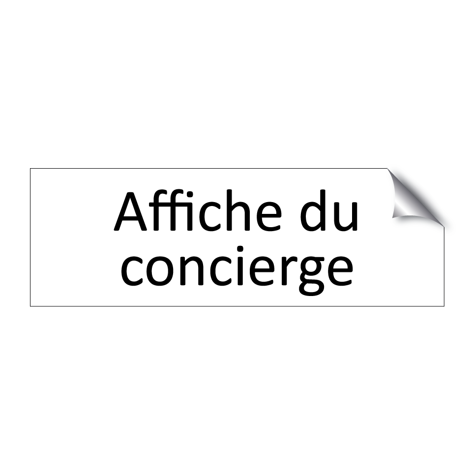 Affiche du concierge