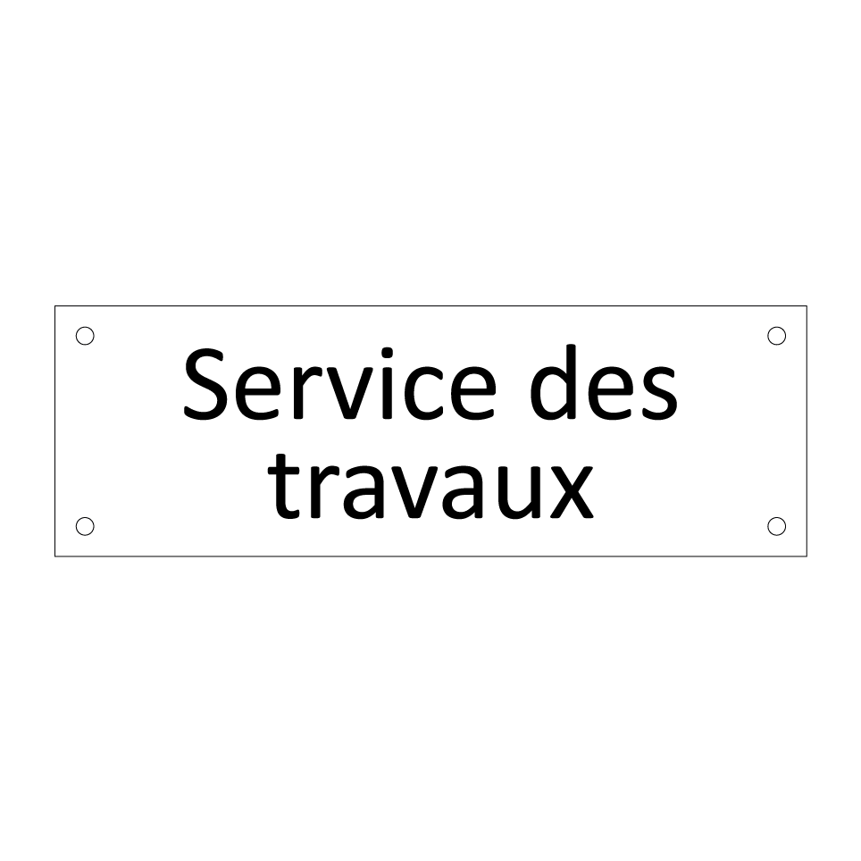 Service des travaux