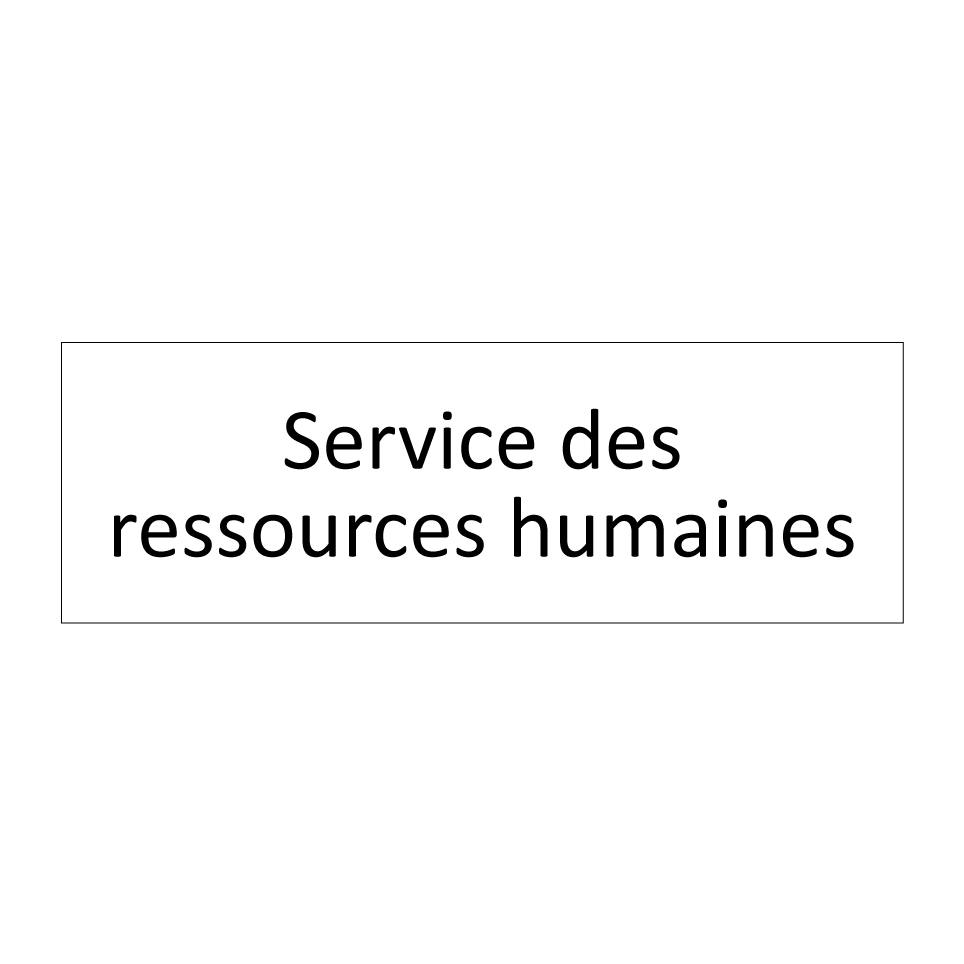 Service des ressources humaines