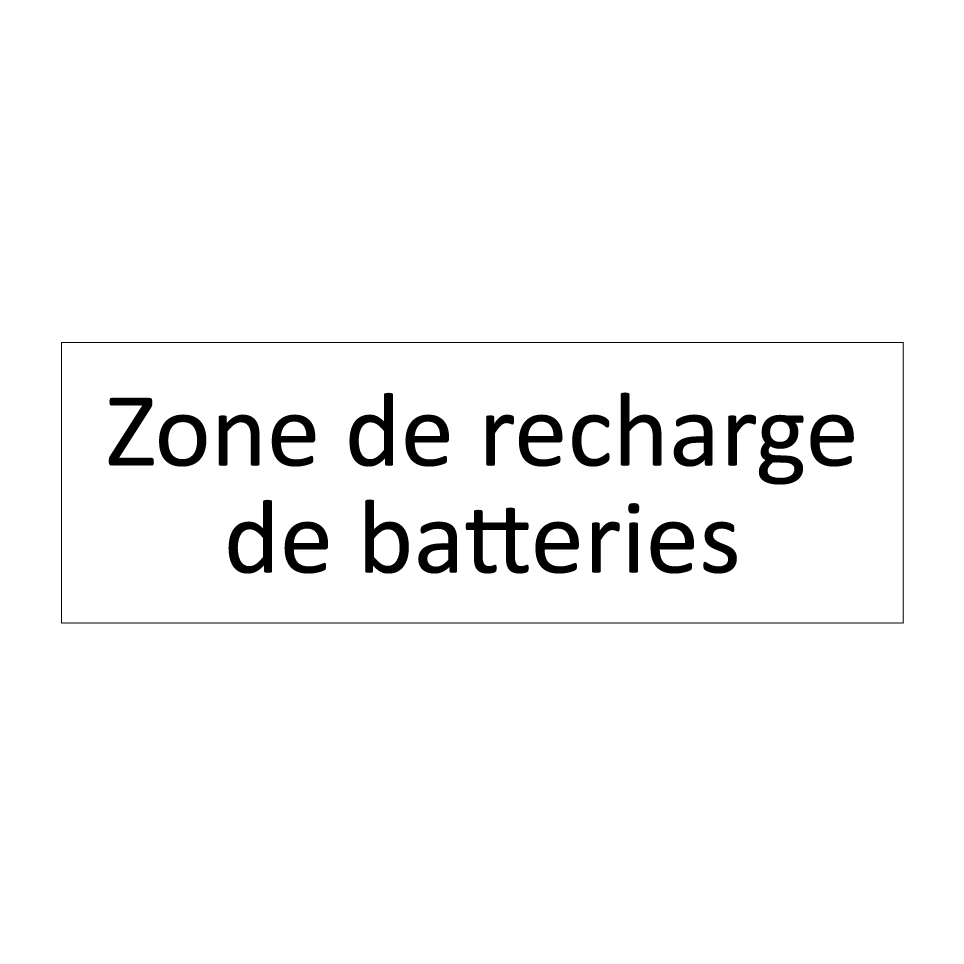 Zone de recharge de batteries