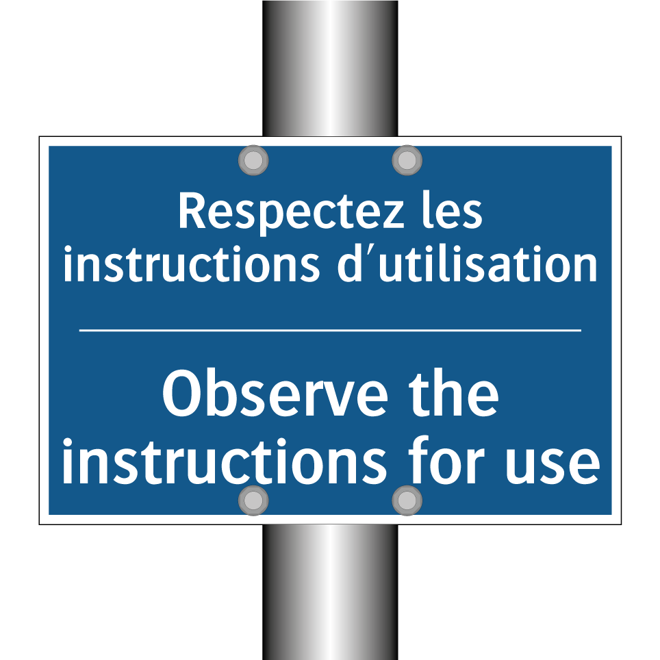 Respectez les instructions d'utilisation /.../ - Observe the instructions for use /.../