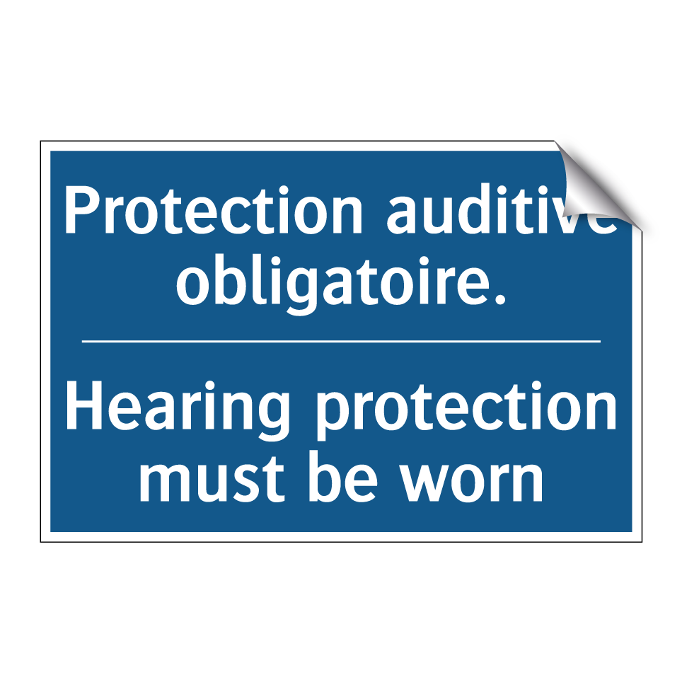 Protection auditive obligatoire. /.../ - Hearing protection must be worn /.../