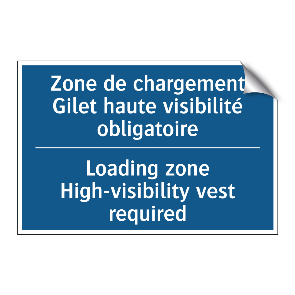 Zone de chargement Gilet haute /.../ - Loading zone High-visibility vest /.../