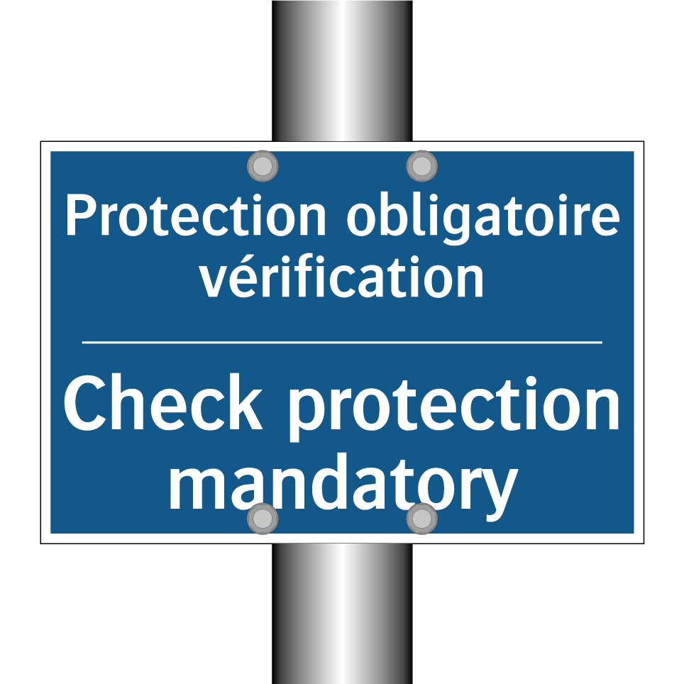 Protection obligatoire vérification /.../ - Check protection mandatory