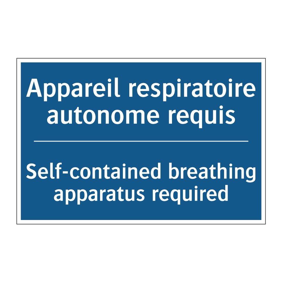 Appareil respiratoire autonome /.../ - Self-contained breathing apparatus /.../