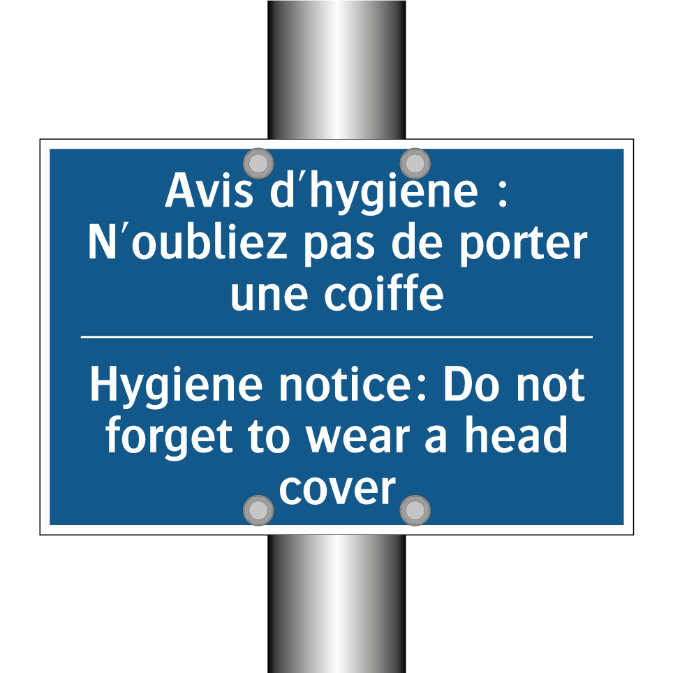 Avis d'hygiène : N'oubliez pas /.../ - Hygiene notice: Do not forget /.../